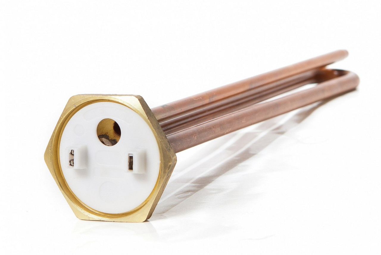 Тен 1,5 кВт, гайка 1" 1/4 прямий, під анод М6 Tenko (мідь)