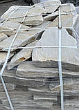 Камінь тремоліт (слонова кістка) форматний окатаний для покрокових та садових доріжок, фото 3