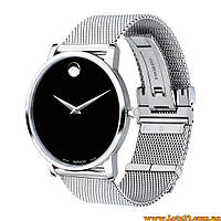 Чоловічий годинник Movado Museum Black Dial 0607219 SWISS MADE швейцарський годинник диктатора Кім Чен Ина