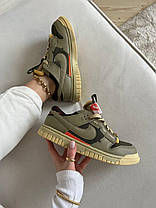 Жіночі Кросівки Nike Air Dunk Jumbo Medium Olive / Найк Аїр Данк Джумбо Медіум Оливкові, фото 6