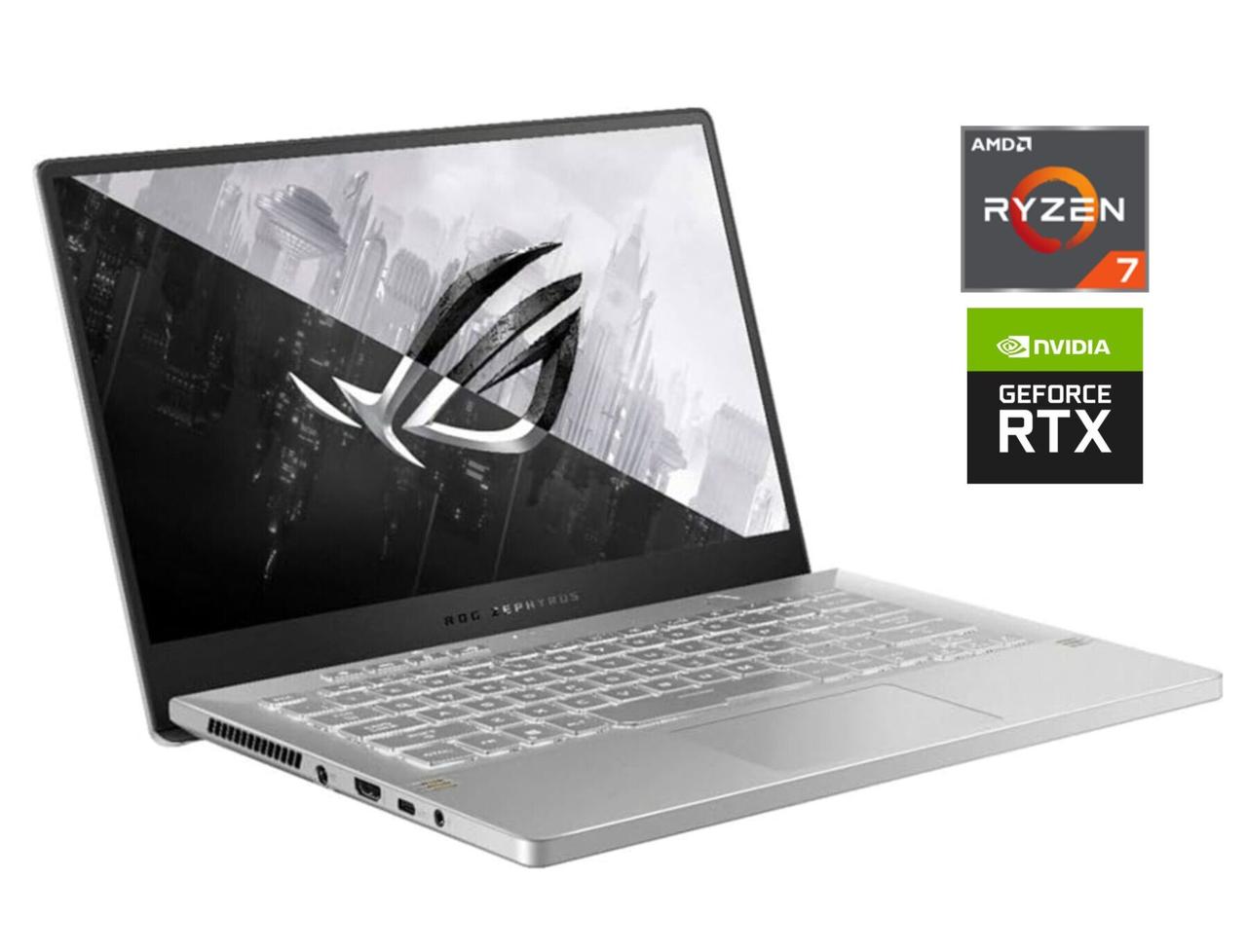 Ігровий ноутбук Asus ROG Zephyrus G14 GA401QM/ 14" 1920x1080/ Ryzen 7 5800HS/ 16GB RAM/ 512GB SSD/ RTX 3060 6GB