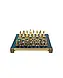 S1CBLU Manopoulos Byzantine Metal Chess set with Gold & Bronze Chessmen & 20cm Chessboard in Blue, фото 2