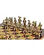 S12RED Manopoulos Medieval Knights chess set with gold-silver chessmen/Red chessboard 44cm, фото 2