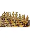 S12RED Manopoulos Medieval Knights chess set with gold-silver chessmen/Red chessboard 44cm, фото 3