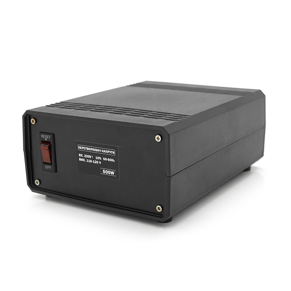 Перетворювач напруги знижувальний MERLION PN-500, Input 220 V/Output 110V, 500 W, трансформаторний,