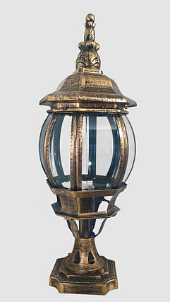 Ліхтар вуличний на ніжці 25497 Золото 44х16х20 см. ID 1433715, фото 1