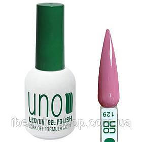 Гель-лак кольоровий UNO Gel Polish для нігтів № 129, 12 мл