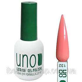 Гель-лак кольоровий UNO Gel Polish для нігтів № 132, 12 мл
