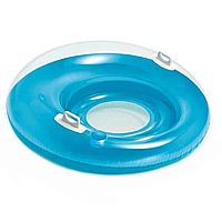 Надувне крісло з підсклянником 58883 ручки 2 шт.  Синій