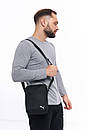 Барсетка чоловіча через плече Intruder чорного кольору, фото 3