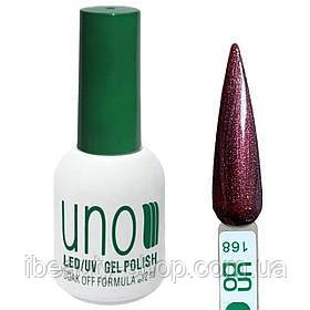 Гель-лак кольоровий UNO Gel Polish для нігтів № 168, 12 мл, фото 1