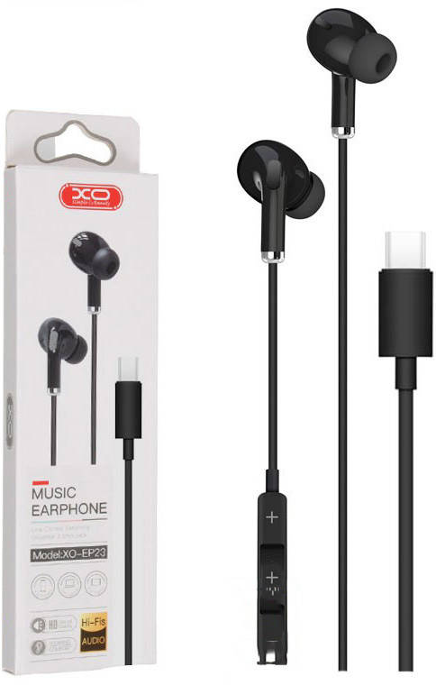 

Наушники с гарнитурой XO EP23 Type-C Black, Белый