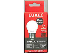 Лампа світлодіодна 6W LED G45 E27 4000K dimmer (057-NED) ТМ LUXEL Solmir