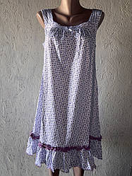 Нічна сорочка на широких шлейках