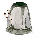 Антимоскітна сітка від комарів на голову Anti Mosquito накомарник для головних уборів Олива проти москітка, фото 3