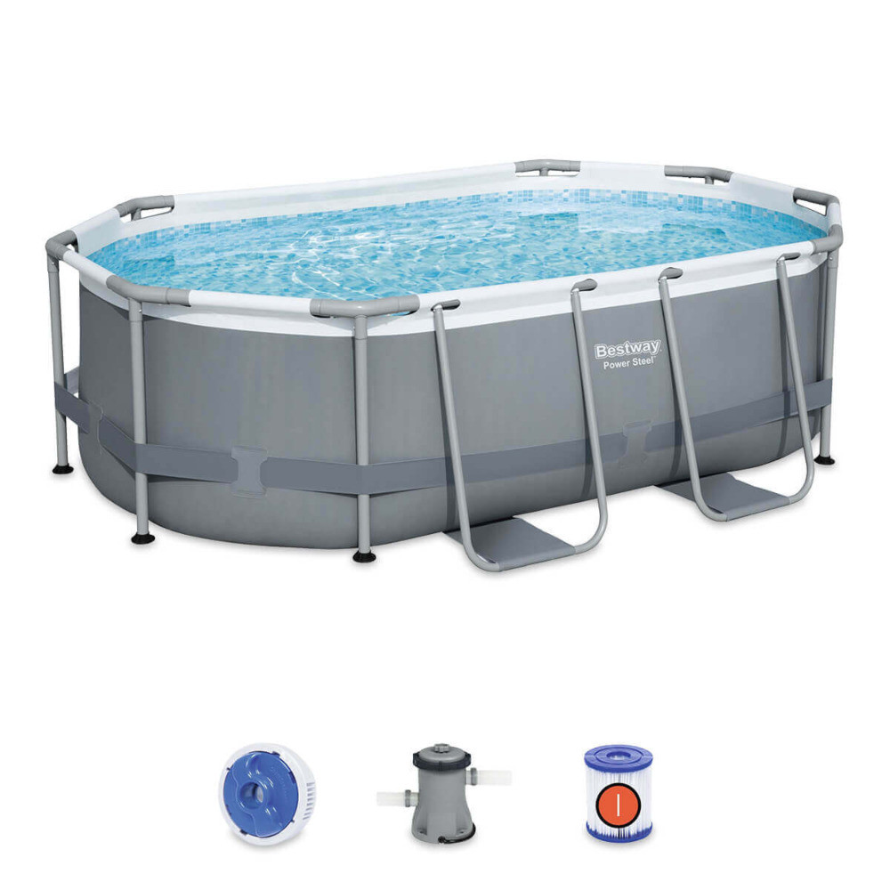 Овальний каркасний басейн Power Stell Bestway 5614A
