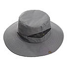 Капелюх із антимоскітною сіткою від комарів панама Anti Mosquito накомарник dark grey протимоскітка, фото 6