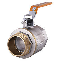 Кран кульовий прямий SOLOMON 2″ PN40 латунний внутрішній-внутрішній В1002