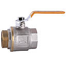 Кран кульовий прямий SOLOMON 2″ PN40 латунний внутрішній-внутрішній В1002, фото 3