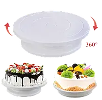 EB-18911 Столик Поворотний Тортівниця - Кондитерський 28x7 См Стійка для торта, що обертається, підставка, що крутиться
