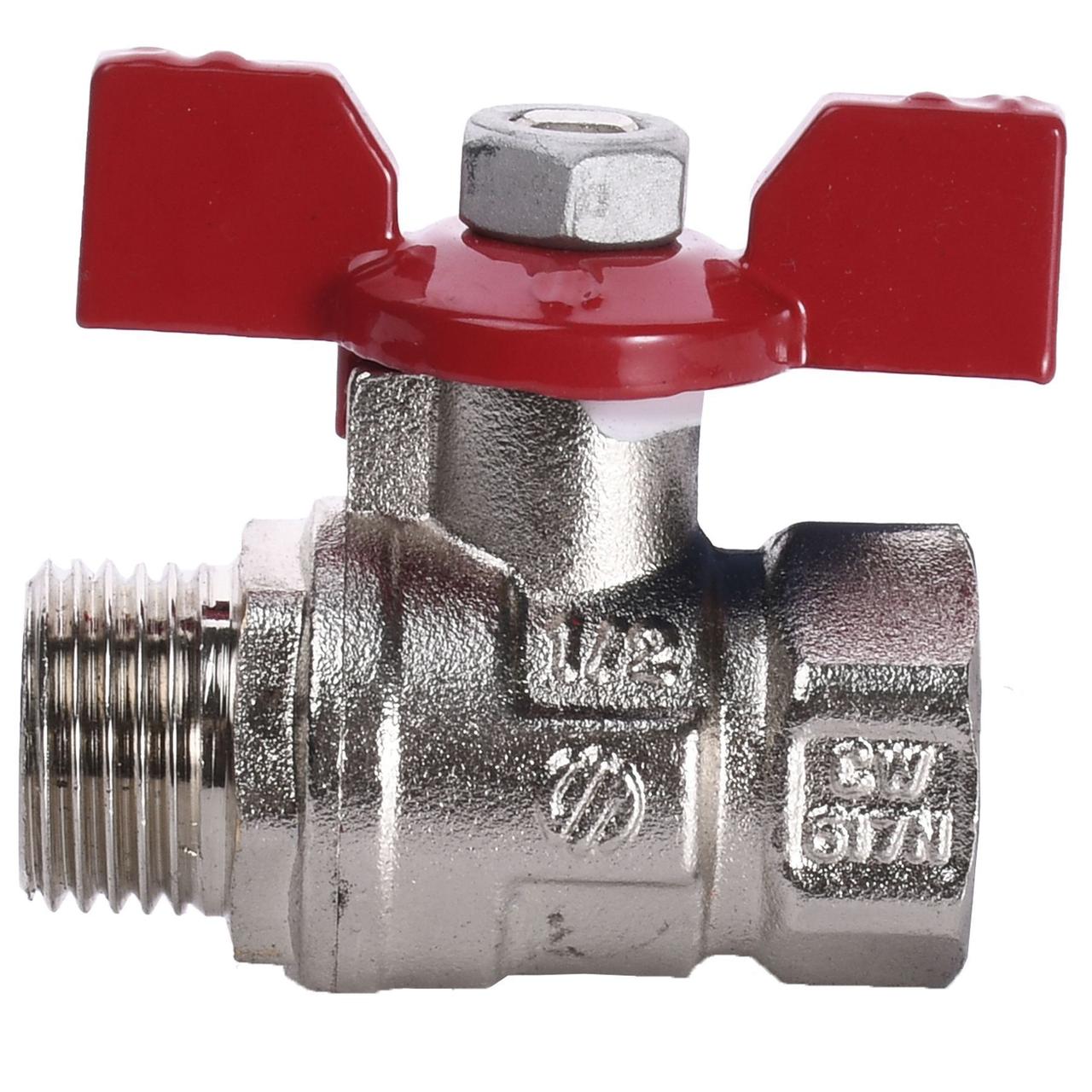 Кран кульовий для води ARCO SENA DN 1/2" (PN 30) внутрішній-зовнішній 153603, фото 1