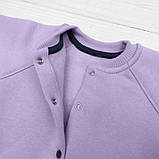 Теплий чоловічок на флісі Tykan зріст 74 см (6 - 9 місяців) Malena Фіолетовий, фото 3