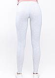 Сірі лосини легінси для вагітних з низьким бандажем під животик, фото 4