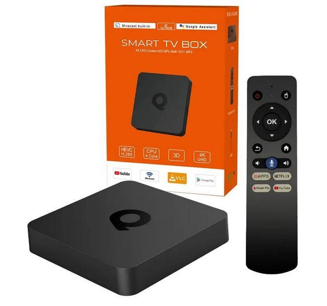 Смарт приставка Q1 (2GB/16GB; ALLWINER H313; голосовий пульт)