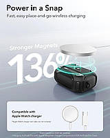 Протиударний чохол із карабіном ESR Cyber Tough FlickLock (HaloLock) для AirPods Pro 3 (2025), чорний, фото 3