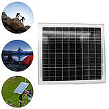 Сонячна панель 18V20W портативна зарядна станція для заряджання від сонця IP65 20 Вт/18В, фото 6