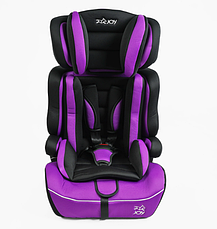 Дитяче автокрісло 1-12 років JOY TK-3287, група 1/2/3, вага дитини від 9-36 кг, фіолетово-чорний, фото 4