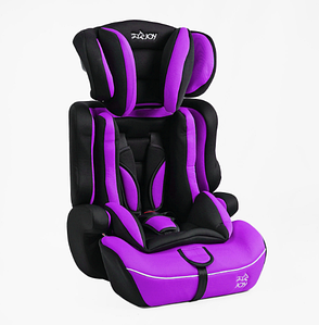 Дитяче автокрісло 1-12 років JOY TK-3287, група 1/2/3, вага дитини від 9-36 кг, фіолетово-чорний, фото 1