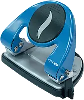 Дырокол для бумаги, канцелярский дырокол (35 листов, металлический, синий) Economix E40118