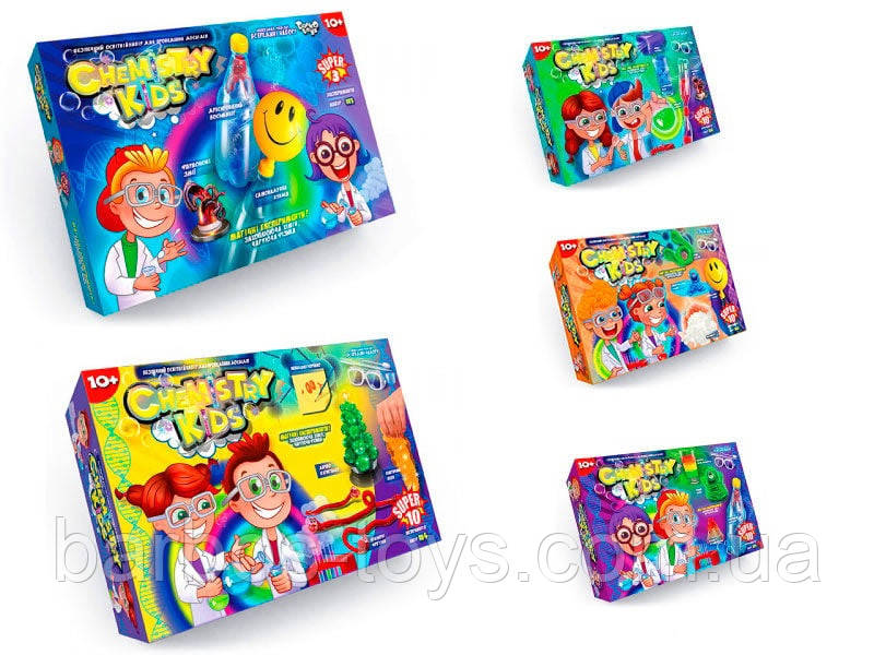 Набір дитячий для проведення дослідів "CHEMISTRY KIDS" Великий Danko Toys