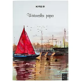 Папка для акварелі А3 10арк 200г/м2 Kite K23-268   //10шт/уп
