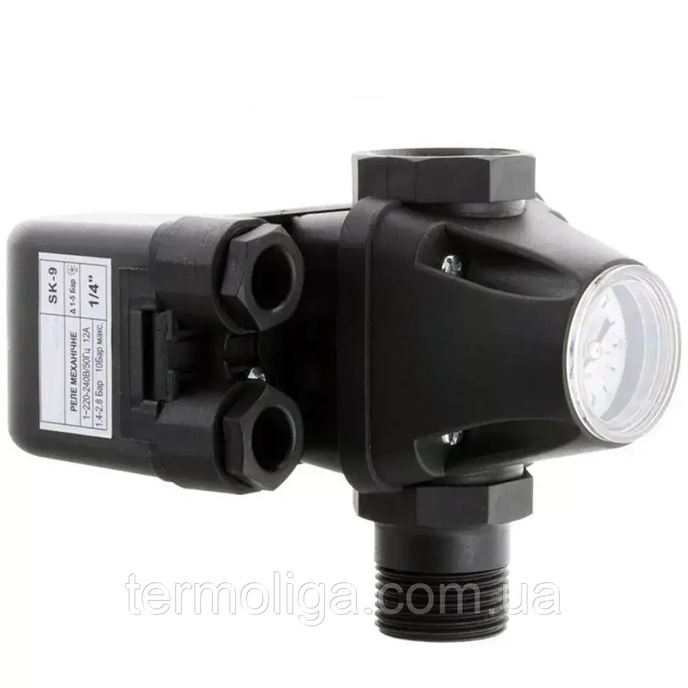 Комплект автоматики КР SK-9 для насосної станції (3в1) 1", 1,4-2,8 бар