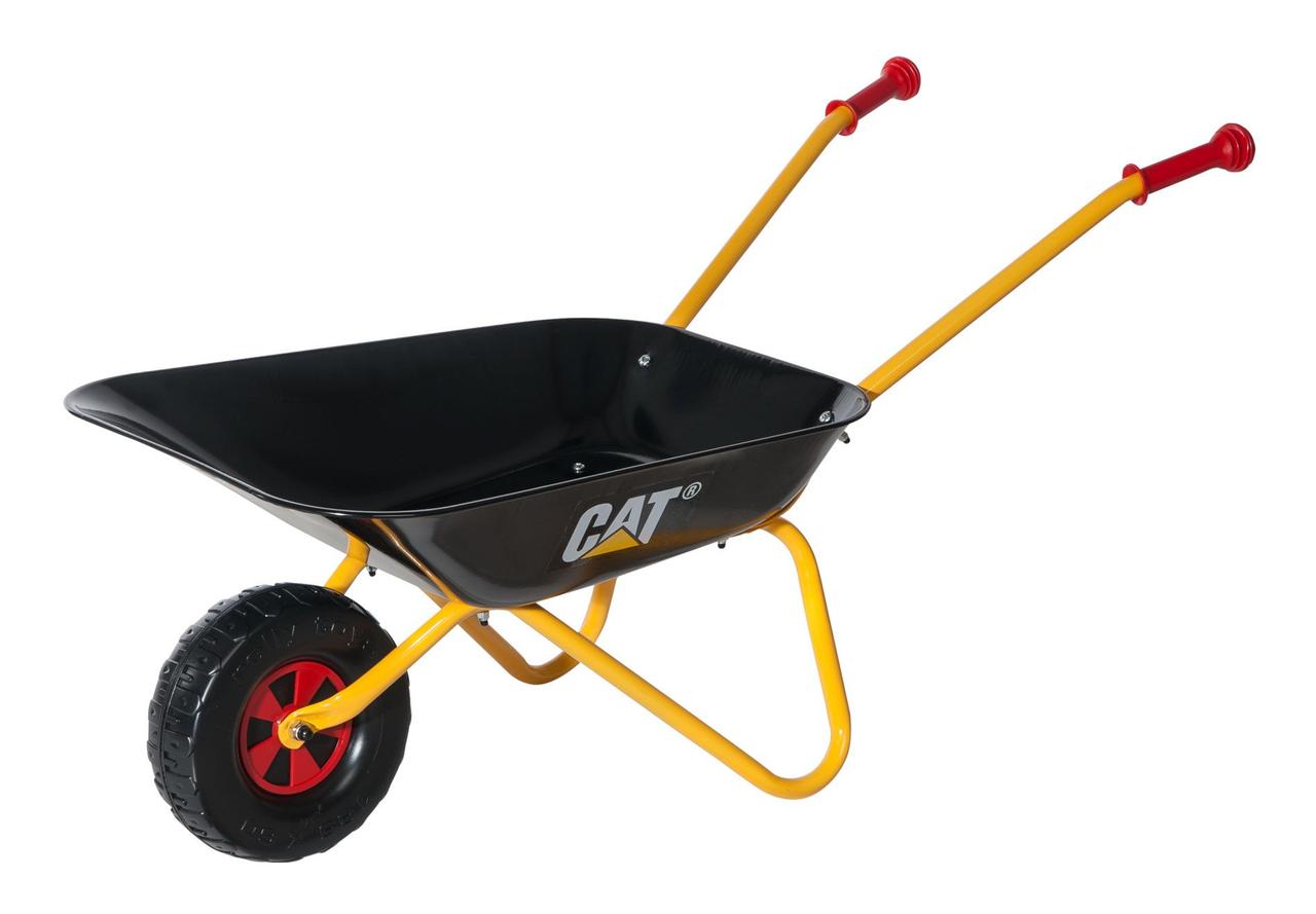 Дитяча металева тачка rolly Metallschubkarre CAT Rolly Toys 271818 чорна