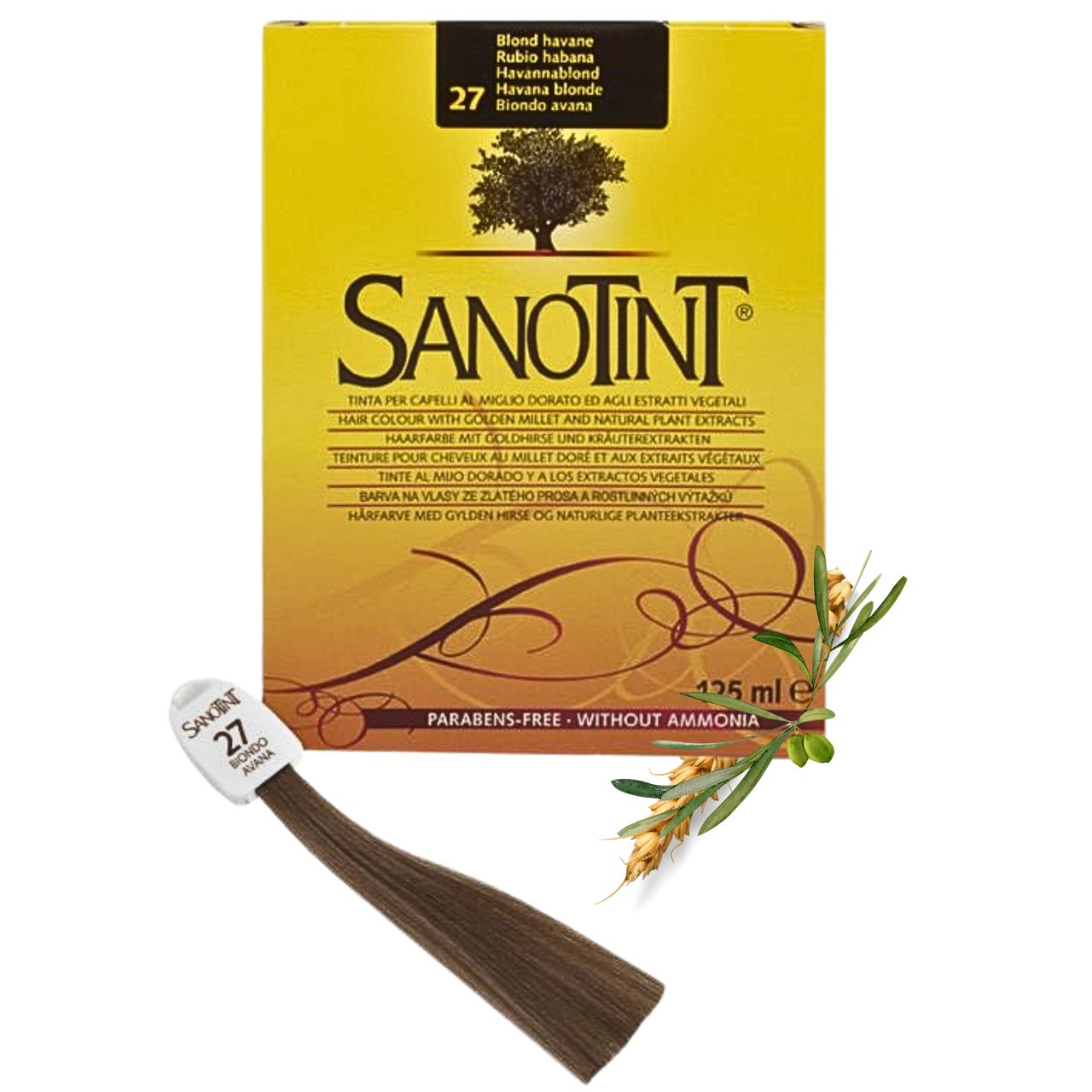 Фарба для волосся Гавана блонд #27 Санотинт Sanotint Classic Вівасан Швейцарія 125 мл
