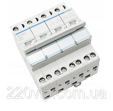 SFT440 Перемикач Hager 4P, 40А I-0-II трипозиційний для введення резерву Хагер, для резервного живлення, фото 1