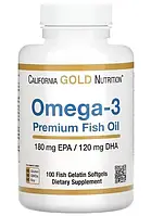 Omega-3 Premium Fish Oil California Gold Nutrition 100 caps