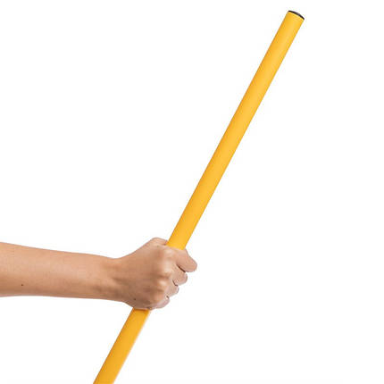 Палиця гімнастична 80см, FI-2025, Жовта, фото 3