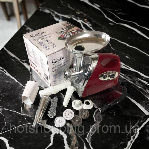 Электрическая мясорубка с насадками SMG-5420R 1800Вт | Мясорубка для ...