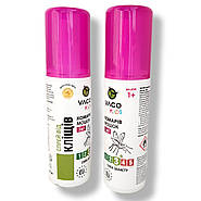 Спрей від кліщів, комарів і мошок VACO KIDS для дітей віком від 1 року 80 мл Польща, фото 2