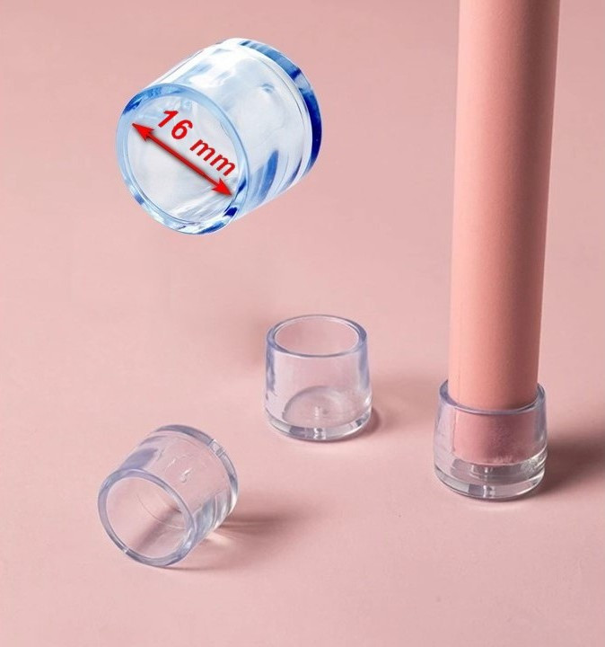 Силіконові ковпачки накладки на ніжки меблів Silicone Floor Protector D16 mm, фото 1