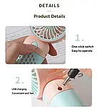 Міні-USB-вентилятор, карманний вентилятор mini cute little fan, фото 10