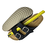 Жіночі чорні шльопки Romika на літо, класичні шльопанці з пряжками та ремінцями для підлітків., фото 10