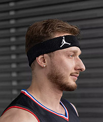Пов'язка на голову чорна Джордан Jordan Headband спортивна