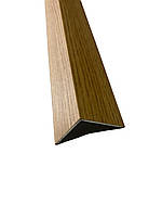 Декоративний зовнішній кут ламінований 30х30х2 мм дуб