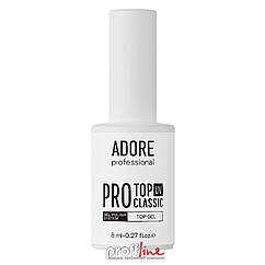Класичний топ для світлих відтінків гель-лаку Adore Professional Pro Classic Top UV, 8 мл