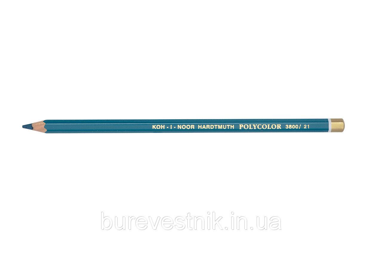 Олівець художній "Kooh-i-Noor" POLYCOLOR 3800/21 bluish green/блакитно-зелений, шт, фото 1